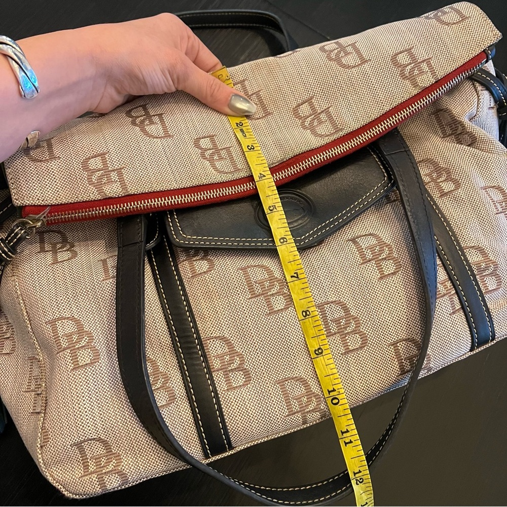 Dooney & Bourke Black and Brown Florentine The Smith Tote Bag - Picture 13 of 14